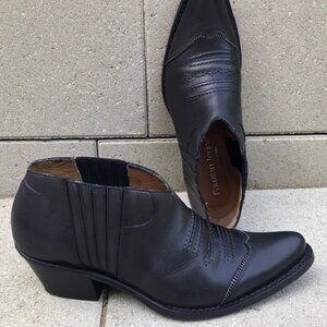 Fauzian Jeunesse Women's Ignis Heeled Low Ankle Boots, Made in Italy, 37